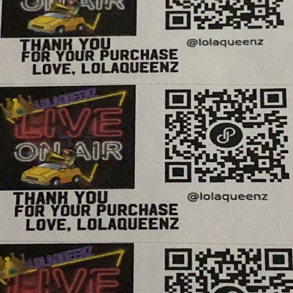 Custom Made Thank you stickers 1 sheet 30 pcs - Picture 9 of 10